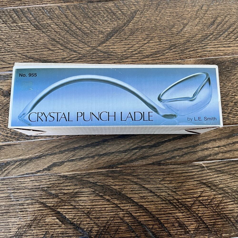 LE Smith 955 Crystal Punch Ladle In Box